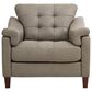 Italiano Furniture Ellis Accent Chair and Ottoman in Green Pea, , large