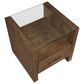 Crystal City Garland Glass Top End Table in Toffee, , large