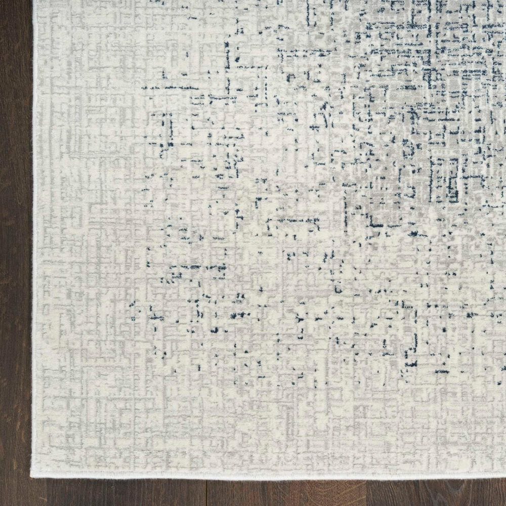 Nourison Grand Street Ivory and Blue 9&#39; x 12&#39; Area Rug, , large