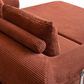 Furniture of America Ellis Stationary Modular Customizable Space-Saving Sofa in Rustic Brown, , large