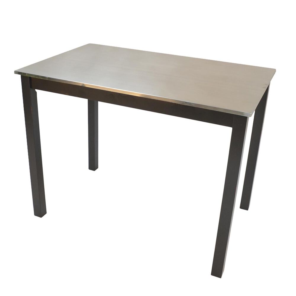Carolina Cottage Carter Stainless Steel Top Counter Height Table