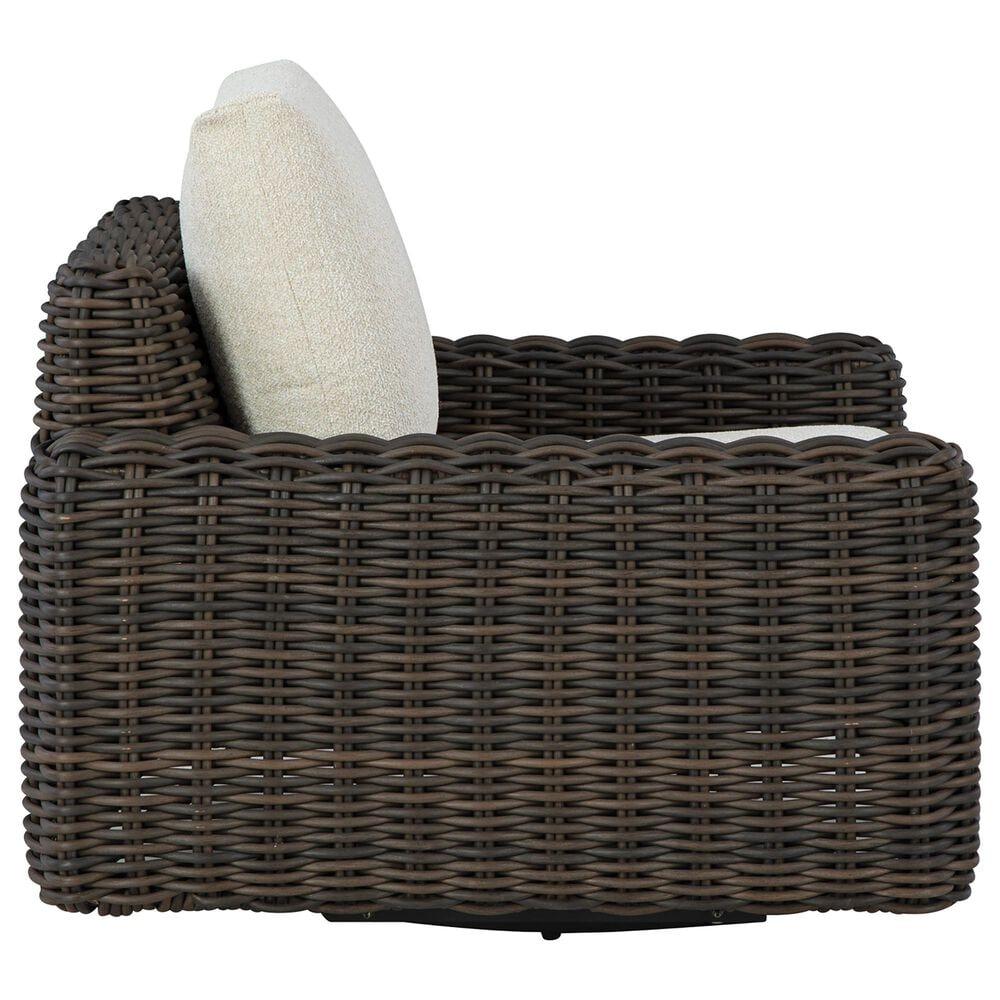 Ashley Kimora Swivel Glider Lounge Chair in Beige, , large