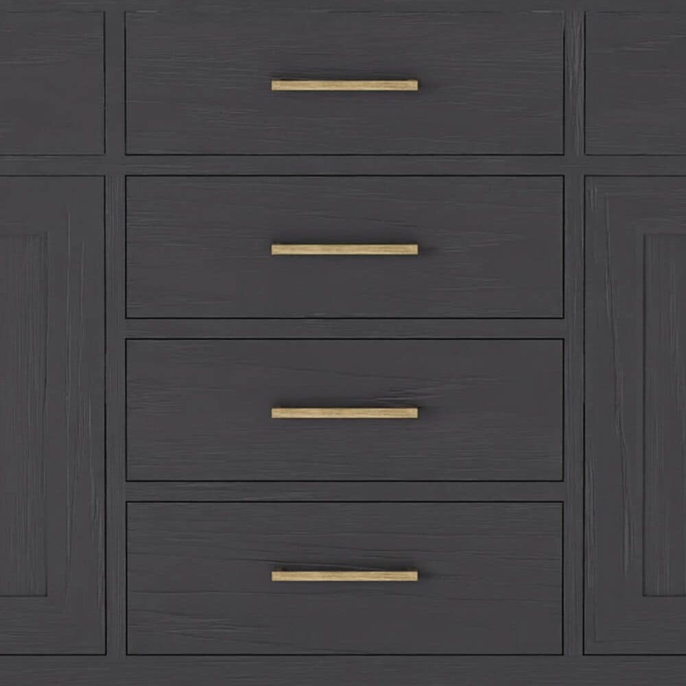 Lexora Home Abbey 84" Double Bathroom Vanity in Black Oak with 2 cm White Cultured Marble Top and Rectangular Sinks, , large