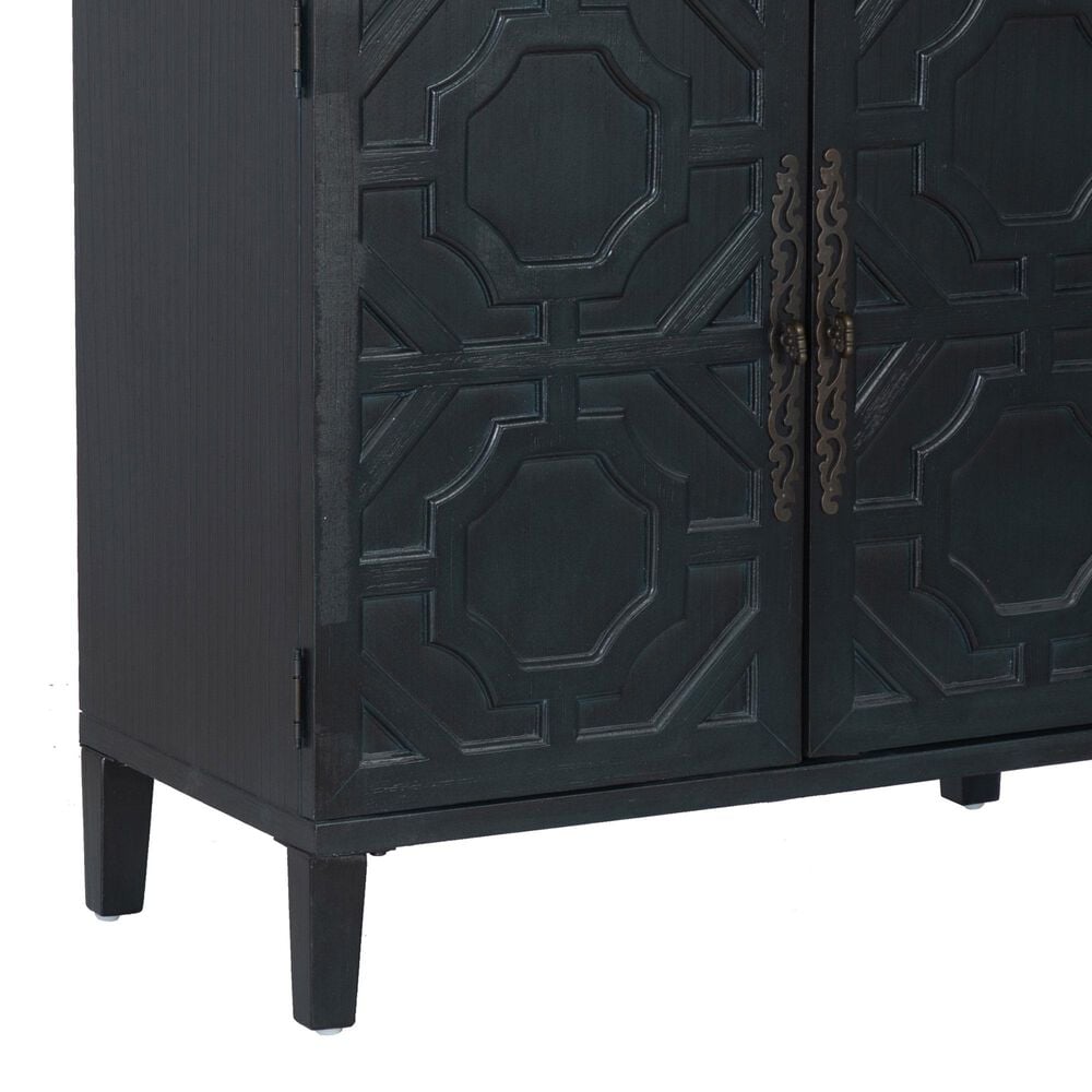 Linon Home Decor Merrin 2-Door Accent Cabinet in Midnight Blue, , large