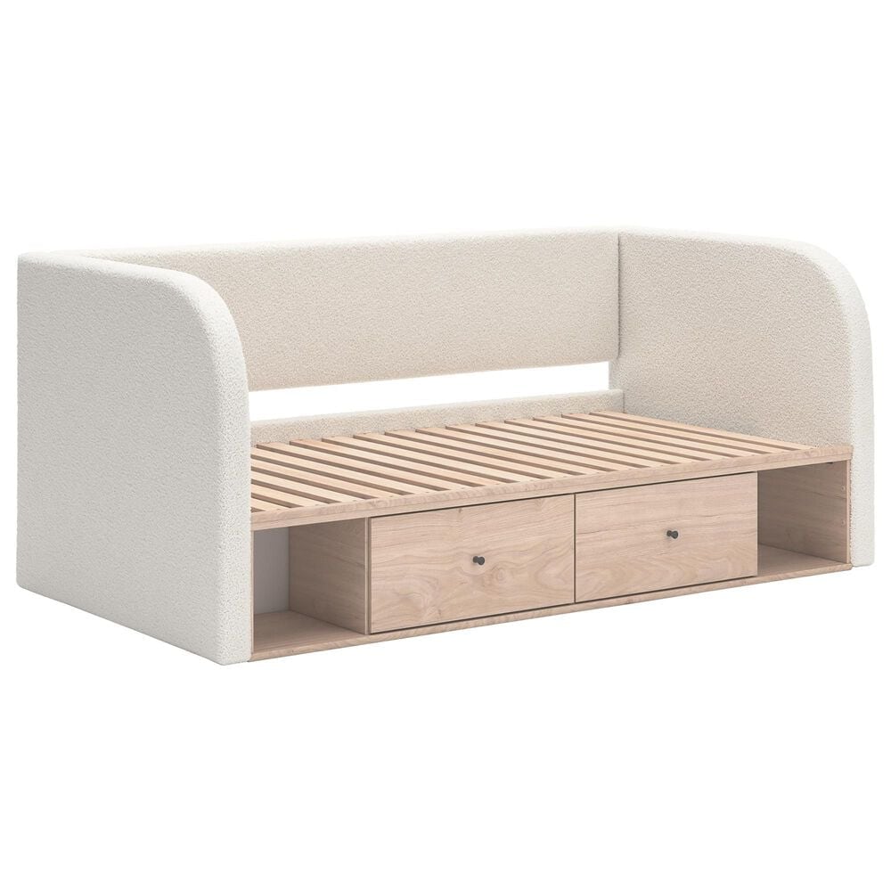 Ashley Arloster Full Upholstered Day Bed with Storage in White, , large