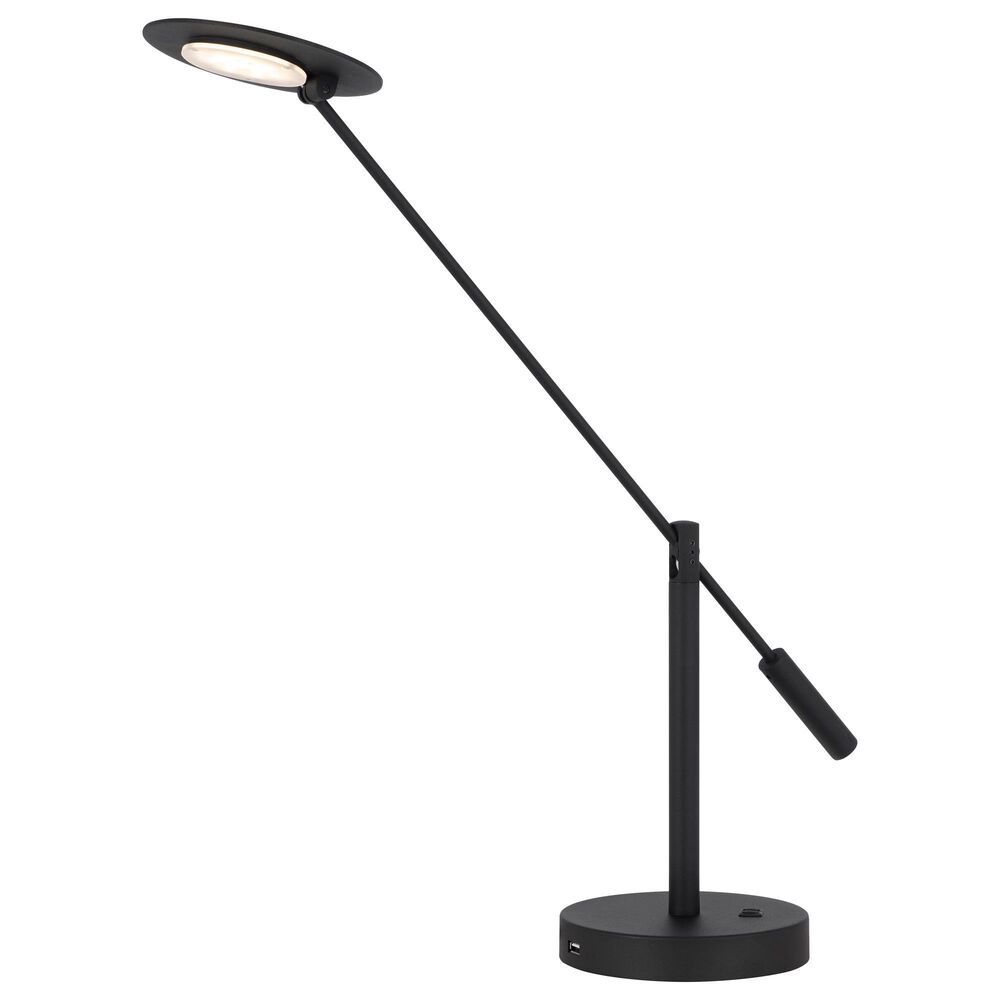 Cal Lighting Haloline Desk Lamp in Sand Black, , large