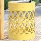 Hearth and Haven Outdoor Side Table with Overlapping Circle Design in Yellow, , large