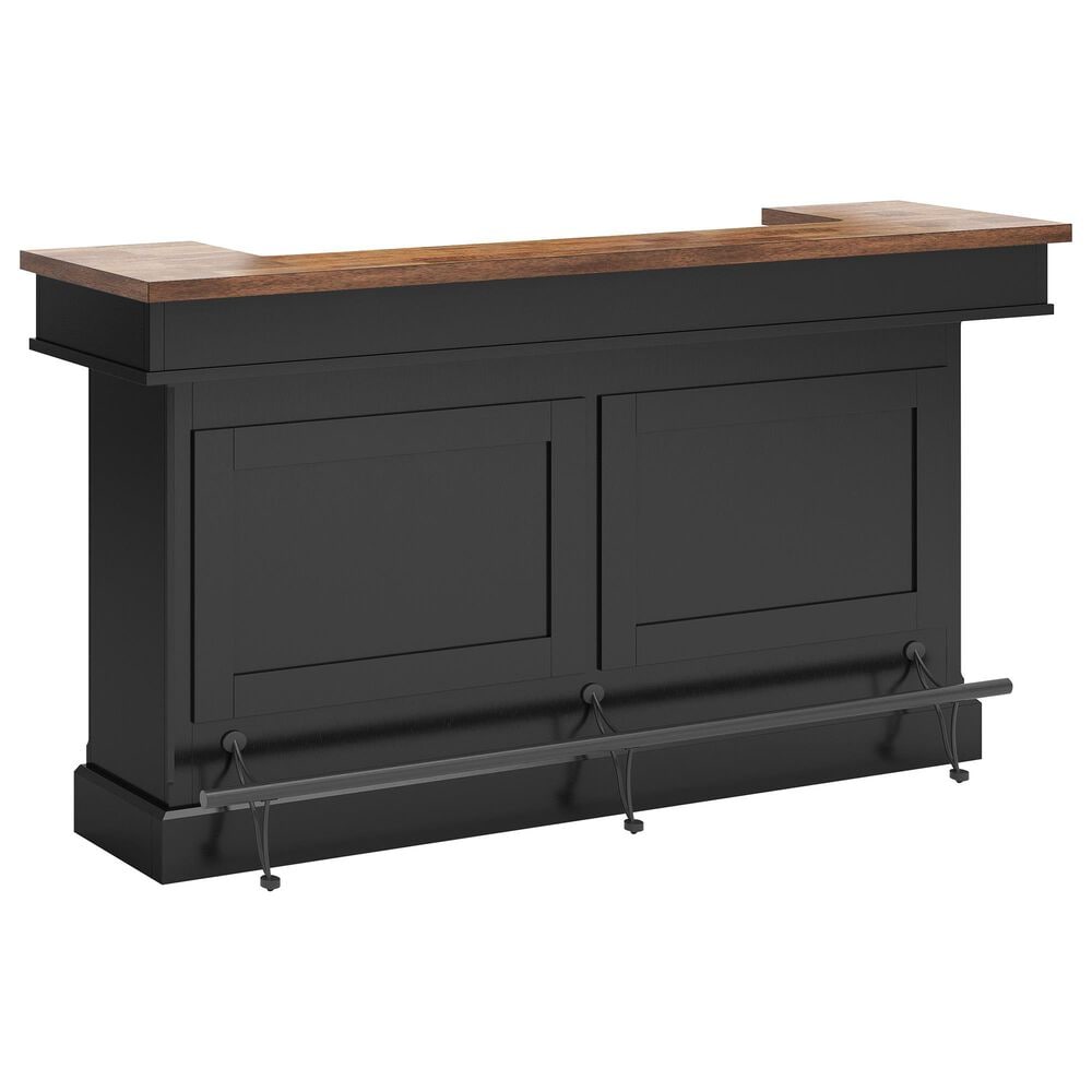 Ashley Wildenauer Bar in Warm Satin Black and Brown, , large