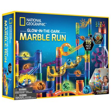 National Geographic 115-Piece Glow-In-The Dark Marble Run, , large