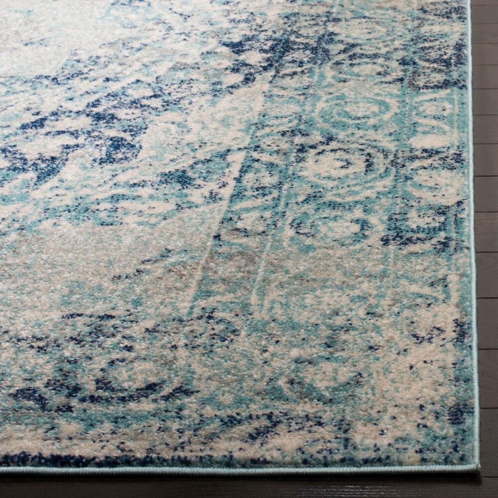 Safavieh Madison MAD152M 5'3" x 7'6" Ivory and Blue Area Rug, , large