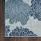 Nourison Garden Oasis Floral Blue 4" x 6" Indoor/Outdoor Area Rug, , large