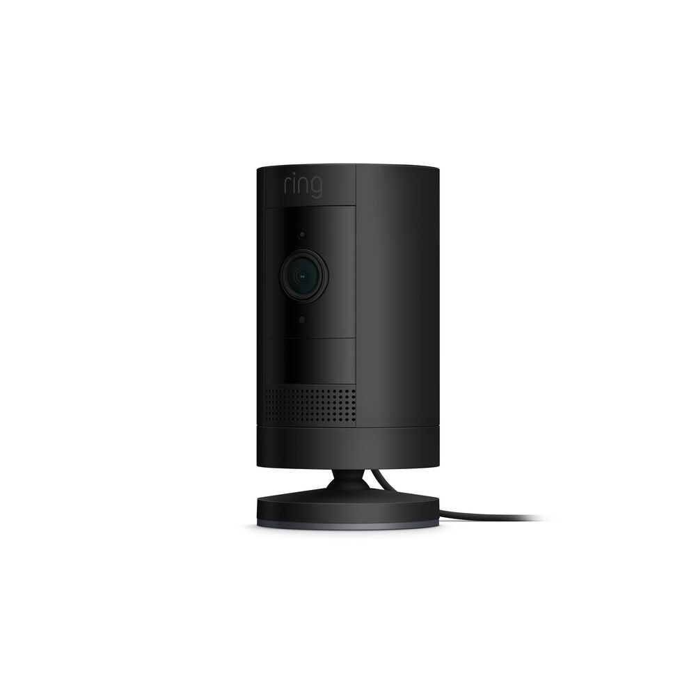 Ring Stick Up Indoor/Outdoor 1080p Wi-Fi Wired Security Camera in Black, , large