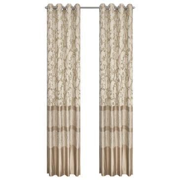 Royal Court Spectra Grommet Window Panel Pair in Taupe, , large