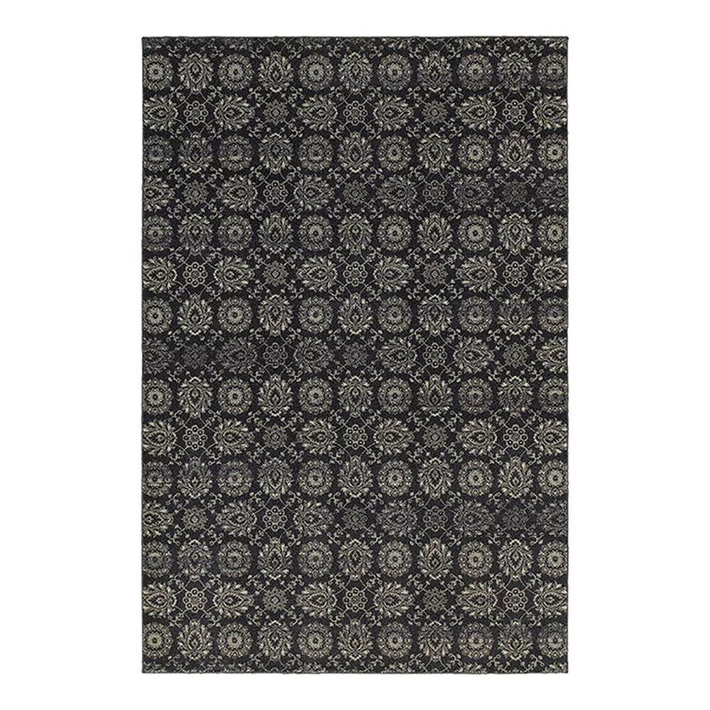 Oriental Weavers Richmond 214H 7"10" Round Black Area Rug, , large