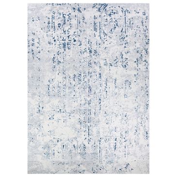 Couristan Calinda Kingsbury 7"10" x 10"10" Steel Blue and Ivory Area Rug, , large