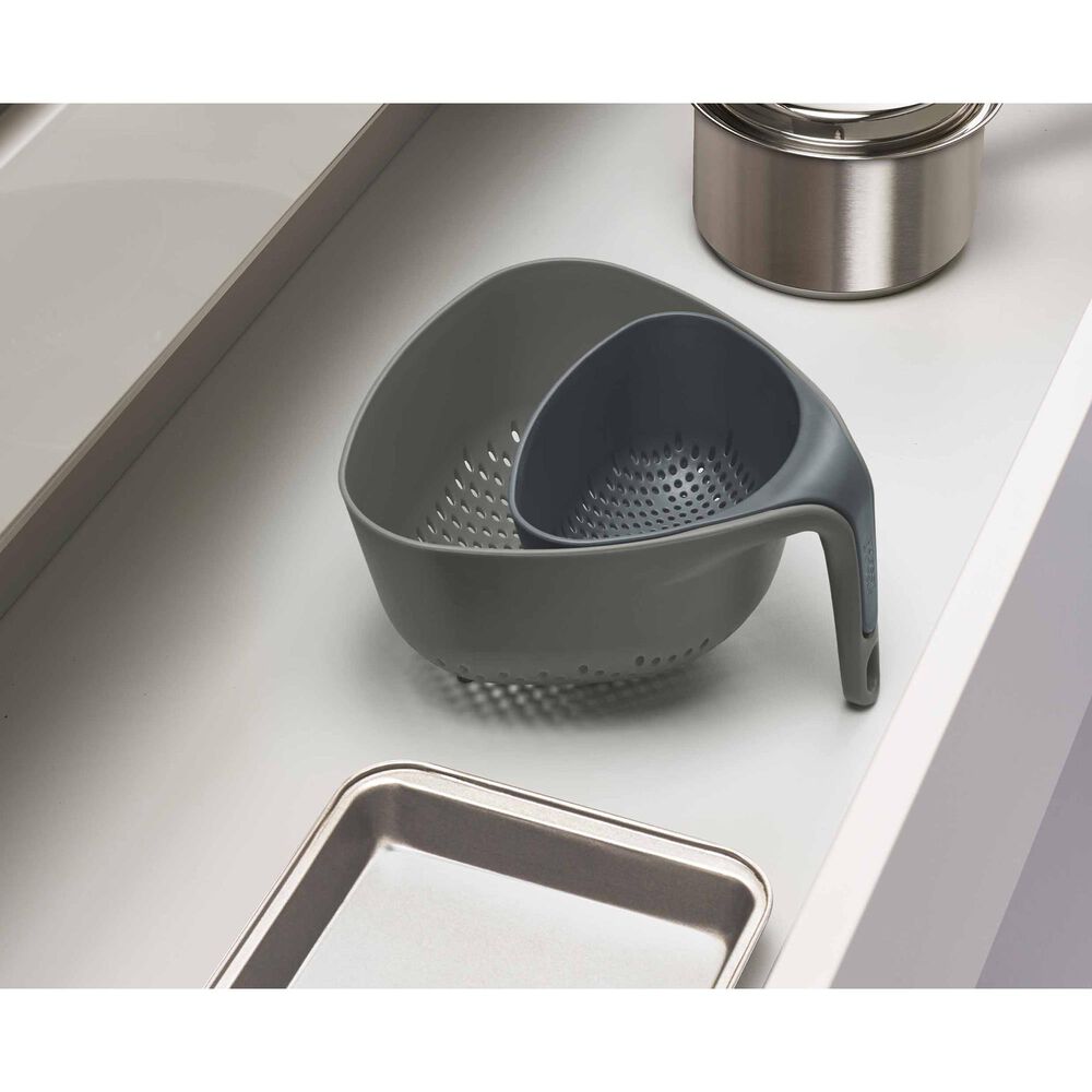 Joseph Joseph Nest Colander in Grey &#40;Set of 2&#41;, , large