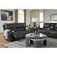 Ashley Glossmore Manual Reclining Sofa in Black, , large