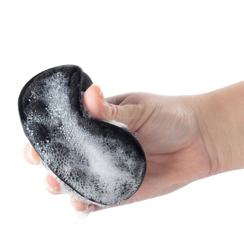 HIC Kitchen Round Sudz-Power Scrubber Sponge in Black &#40;Set of 2&#41;, , large