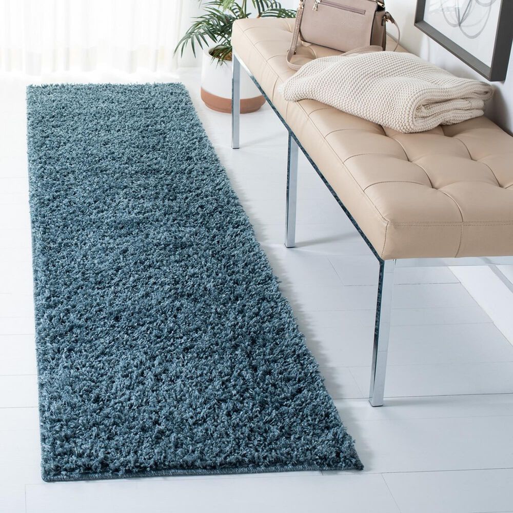 Safavieh Venus Shag 2&#39;2&quot; x 12&#39; Blue Runner, , large
