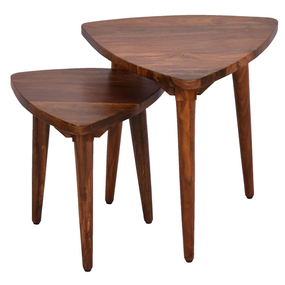 Jaipur Home Parola Triangle Nesting Tables in Mango, , large