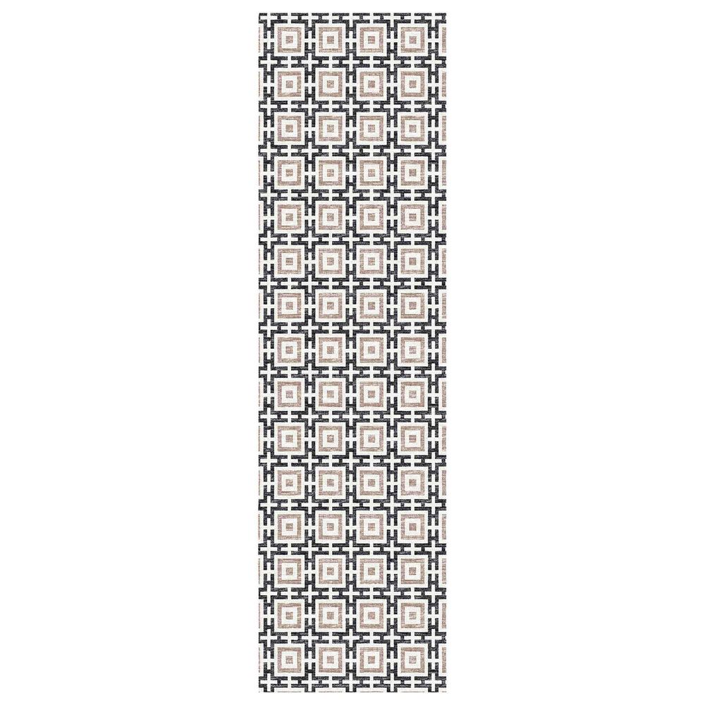 Dalyn Rug Company Marlo 2"3" x 10" Black Indoor/Outdoor Runner, , large