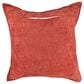 Chanasaya 20" Square Textured Accent Throw Pillow in Rust, , large