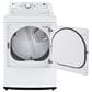 LG 7.3 Cu. Ft. Ultra Large Capacity Gas Dryer with Sensor Dry Technology in White, , large