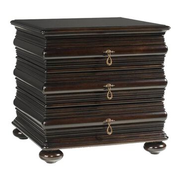 Tommy Bahama Home Royal Kahala Black Sands Lamp Table, , large