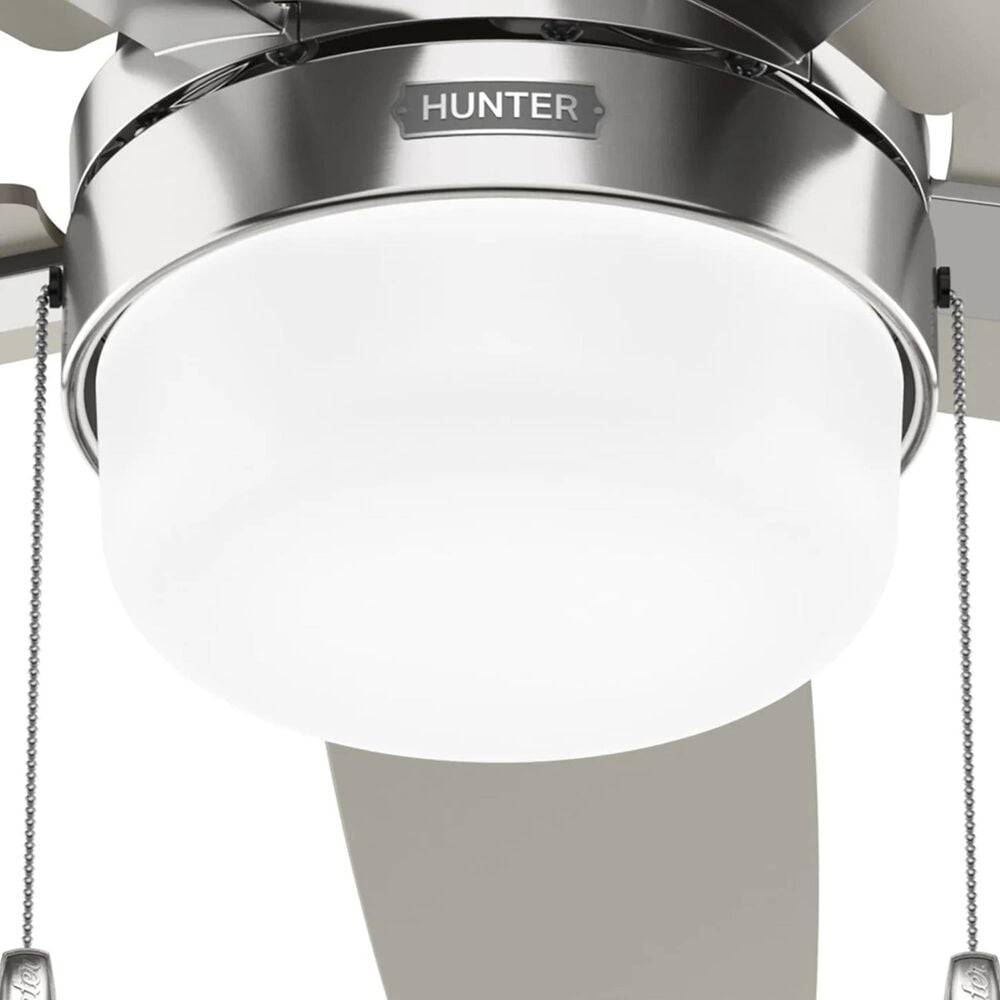 Hunter Anisten 44" Indoor Ceiling Fan with LED Light in Brushed Nickel, , large