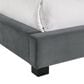 Mayberry Hill Brookhaven Upholstered Twin Panel Platform Bed in Gray, , large