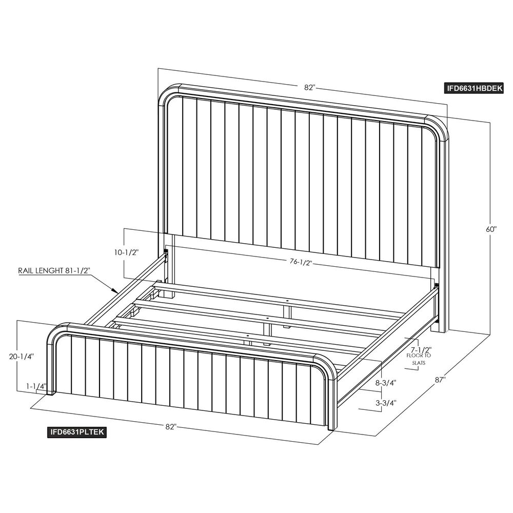 Fallridge Mezquite King Bed with Two Nightstands in Black Natural Grain, , large