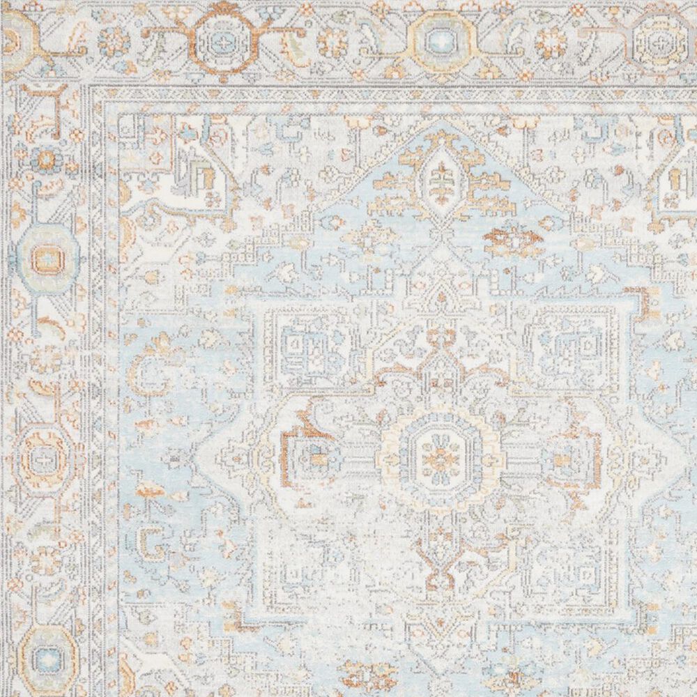 Safavieh Aria 6&#39;7&quot; Round Aqua and Beige Area Rug, , large