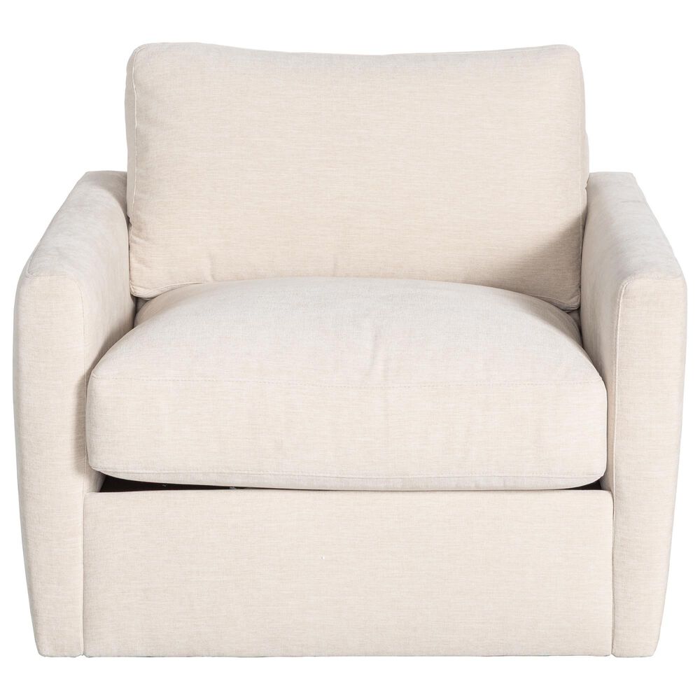 American Leather Carmet Swivel Chair in Camden Linen, , large