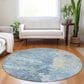 Dalyn Rug Company Ravenna RN3 8" Round Blue Area Rug, , large