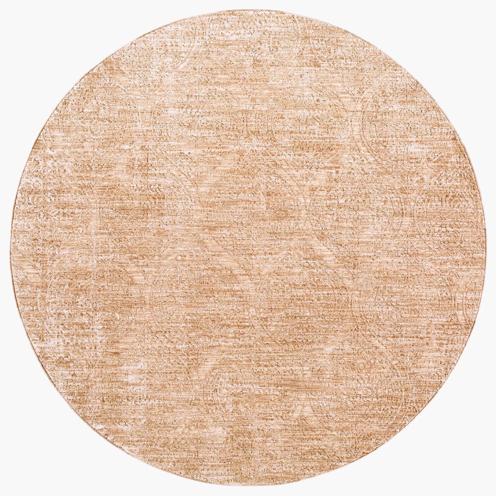 Surya Masterpiece MPC-2325 Light Beige, Beige and Brown 6&#39;7&quot; Round Area Rug, , large