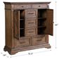 New Heritage Design Mar Vista Door Chest in Brushed Walnut, , large