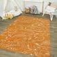 Balta Rugs Parker Dinosaur 3"11" x 5"7" Orange Kids Area Rug, , large