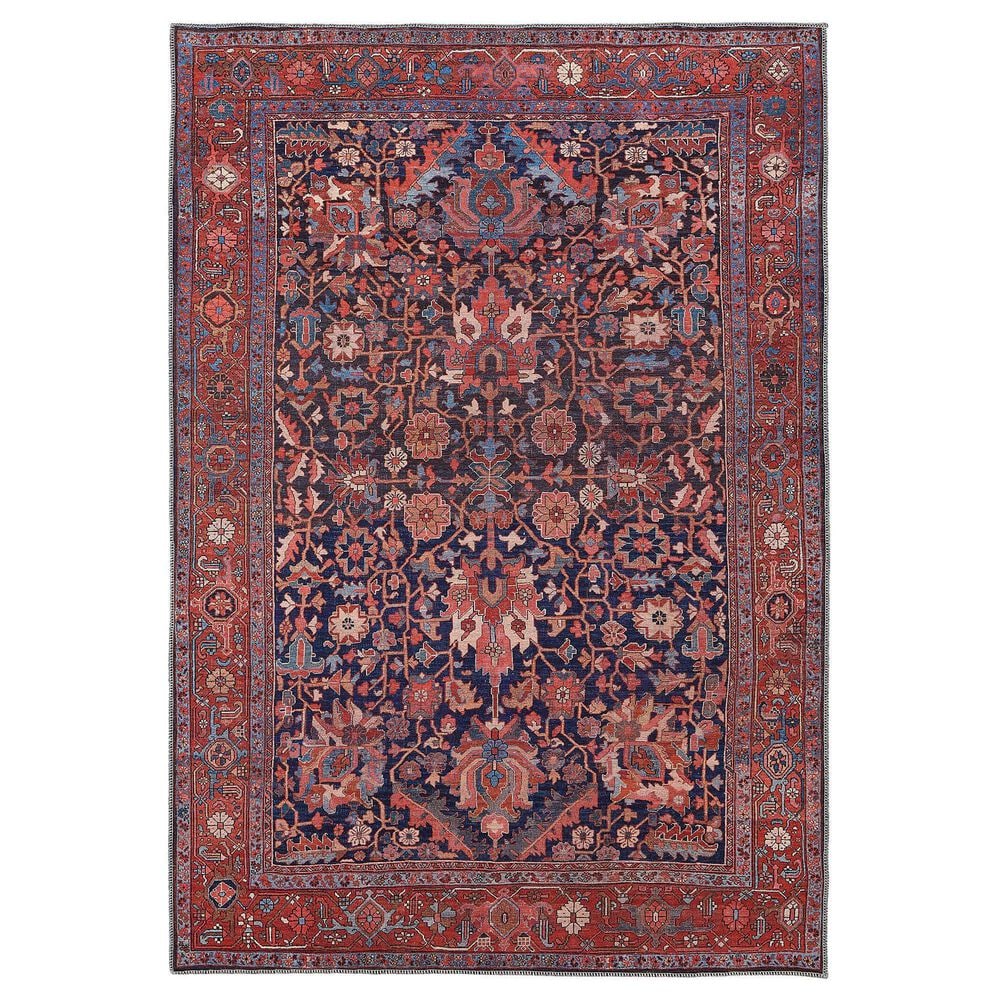 Feizy Rawlins 39HIF 3"11" x 6" Red and Navy Area Rug, , large
