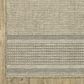Oriental Weavers Tortuga TR07A 1"10" x 7"6" Beige and Black Runner, , large