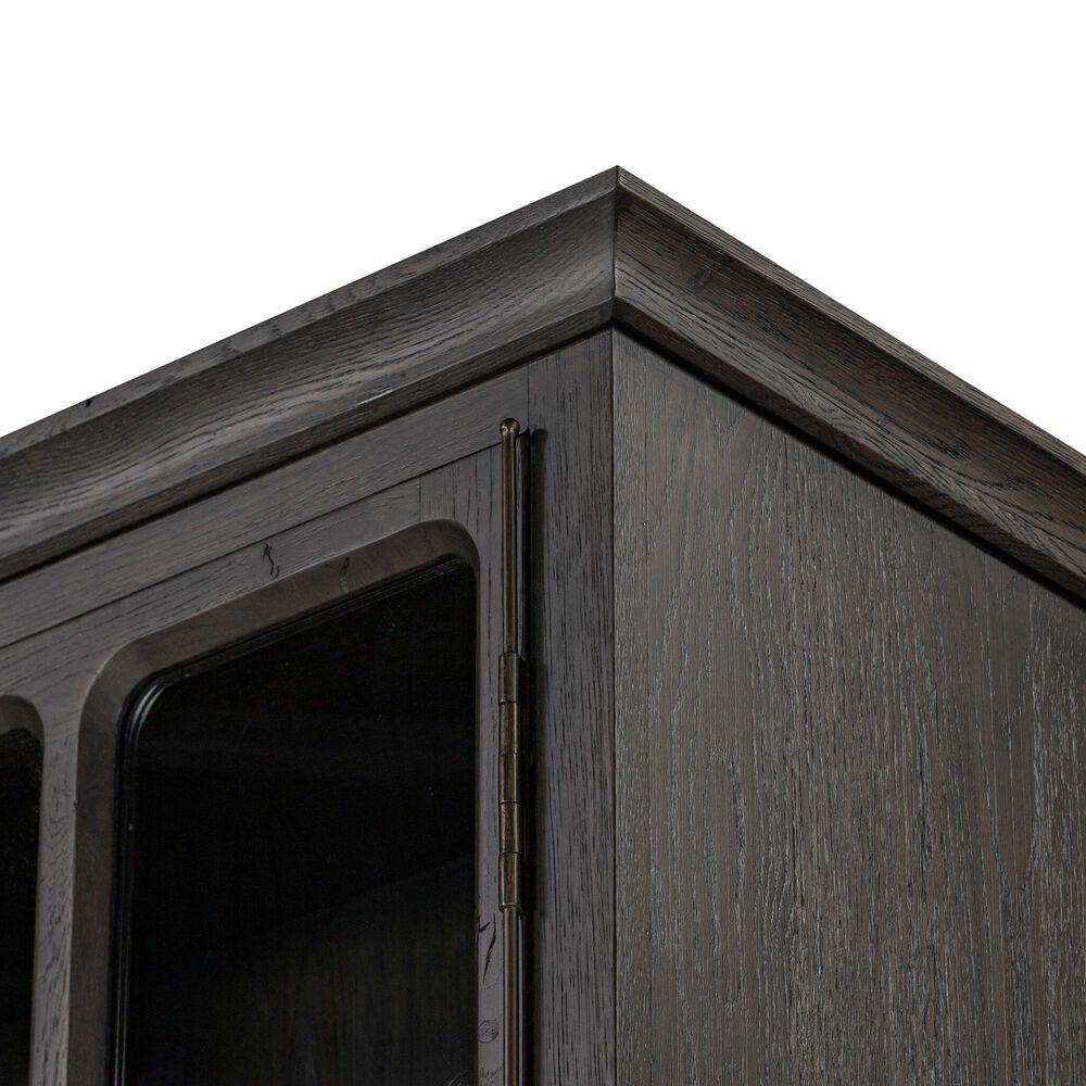 Four Hands Bolton Dawes China Cabinet in Smoked Black Oak, , large