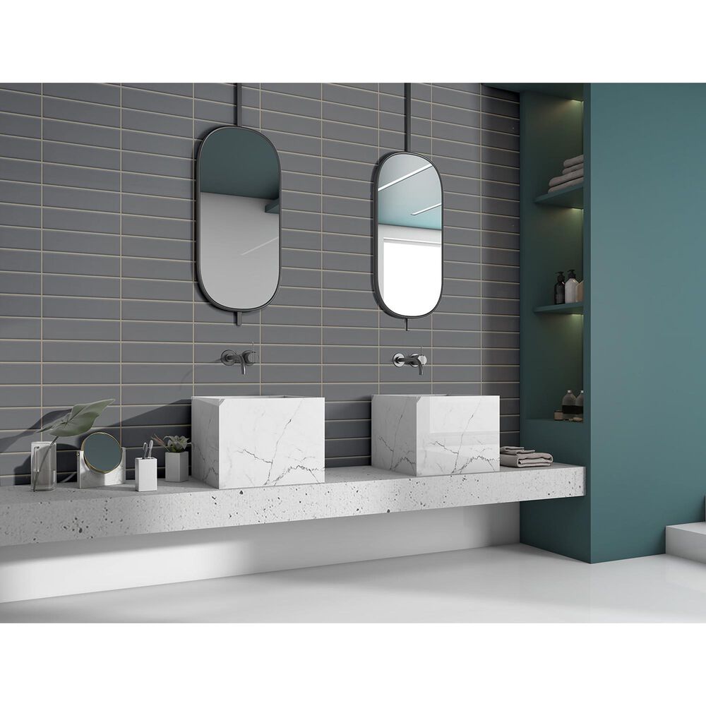 Emser Catch Gray 2&quot; x 8&quot; Matte Ceramic Tile, , large