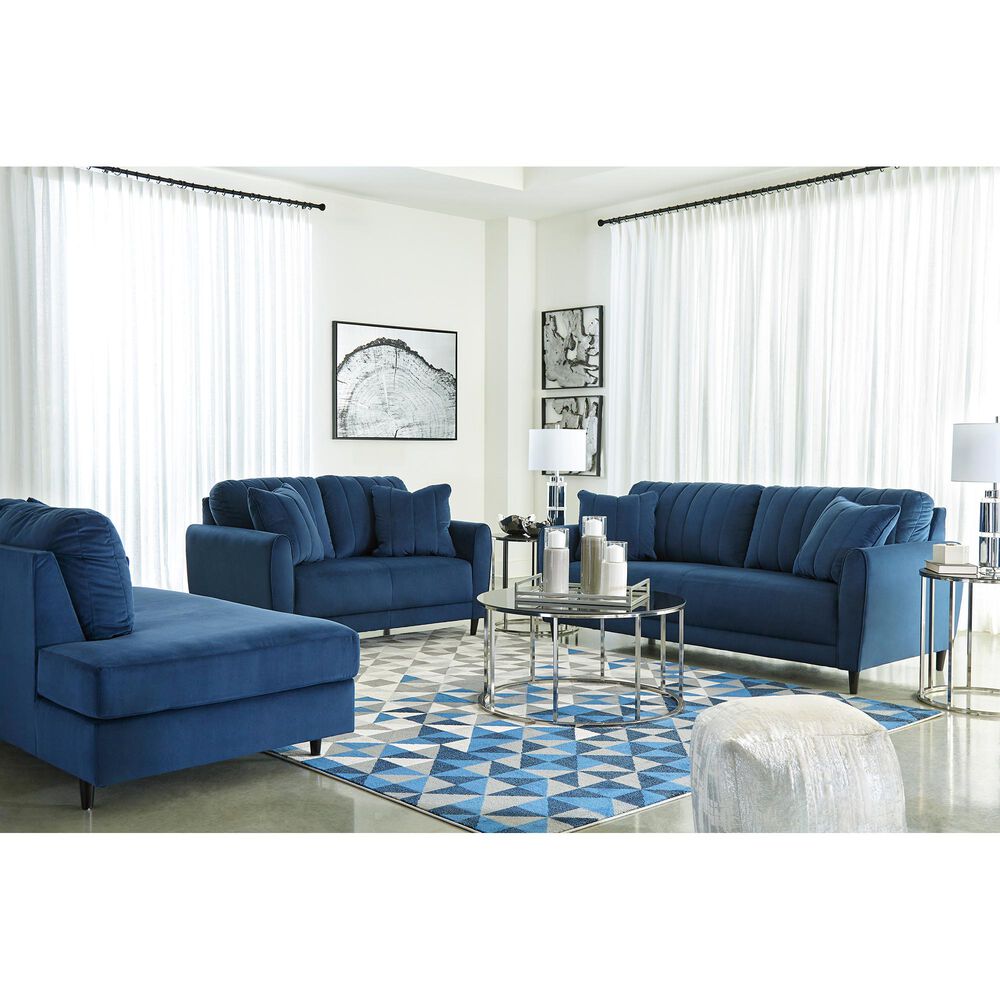 Signature Design by Ashley Enderlin Loveseat in Ink Velvet, , large