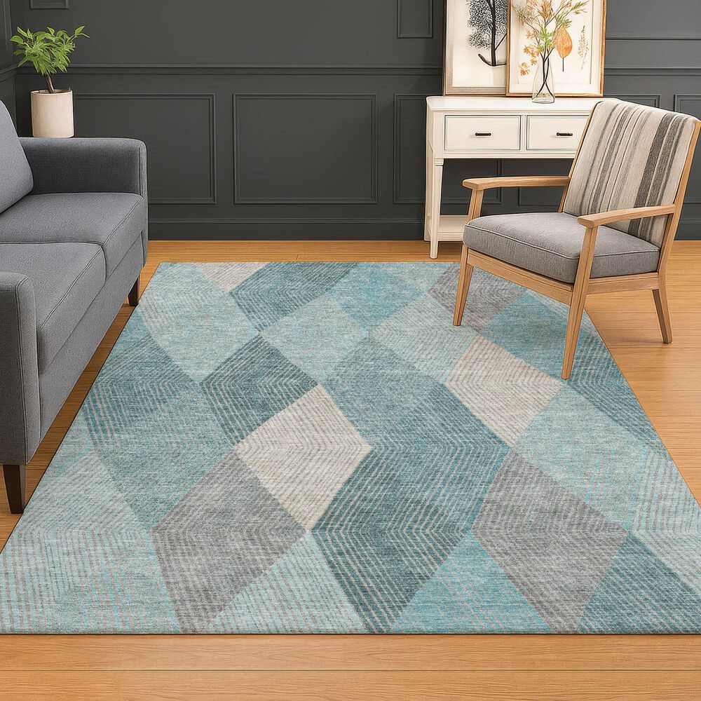 Dalyn Rug Company The Reserve TR11 Turquoise 10&#39; x 14&#39; Indoor/Outdoor Area Rug, , large