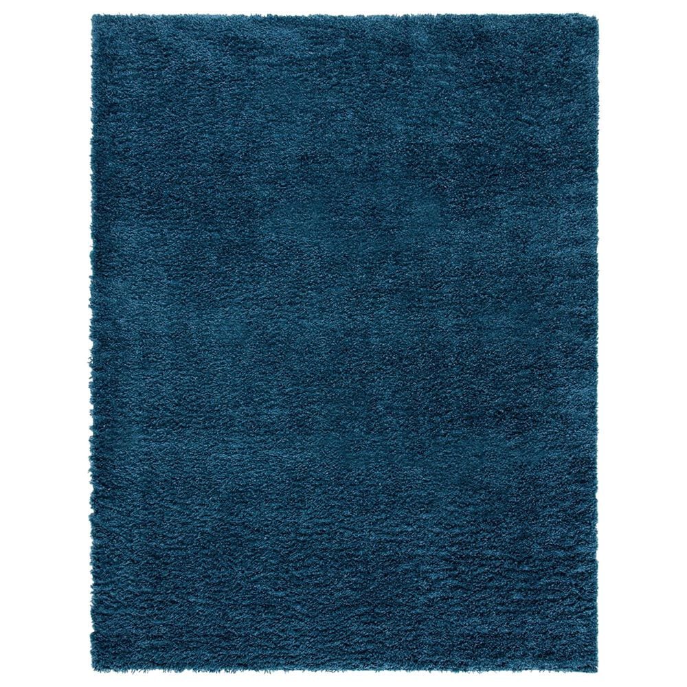 Safavieh August Shag AUG200M 10" x 14" Navy Area Rug, , large