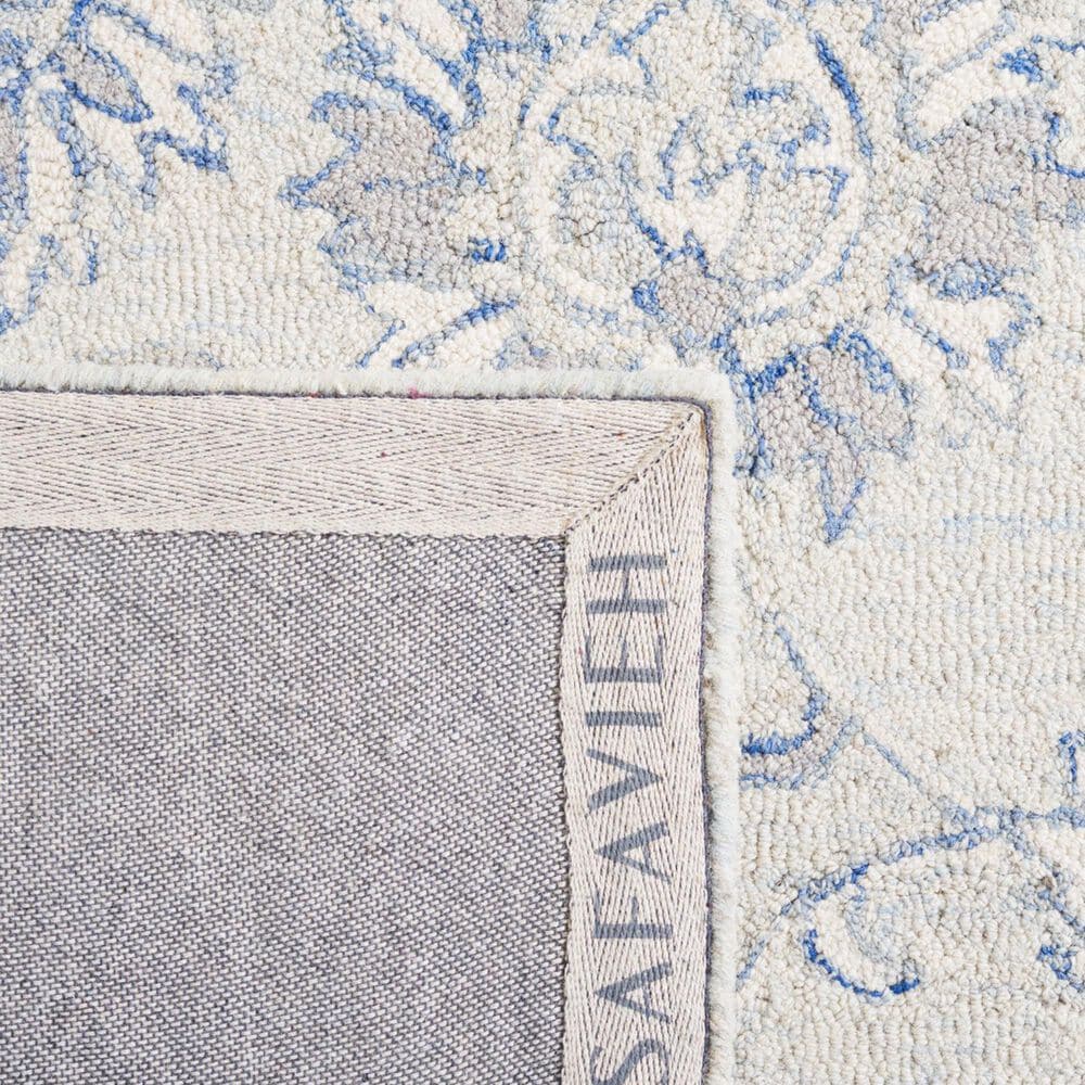Safavieh Micro-Loop Traditional 9&#39; x 12&#39; Light Blue and Ivory Area Rug, , large