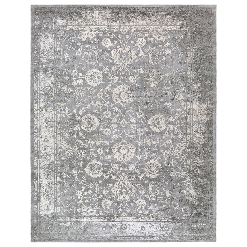 Surya Tibetan 9"3" x 12"3" Charcoal, Ivory and Medium Gray Area Rug, , large