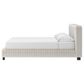Ashley Zuraleus King Upholstered Platform Bed with Two Nightstands in Matte White, , large