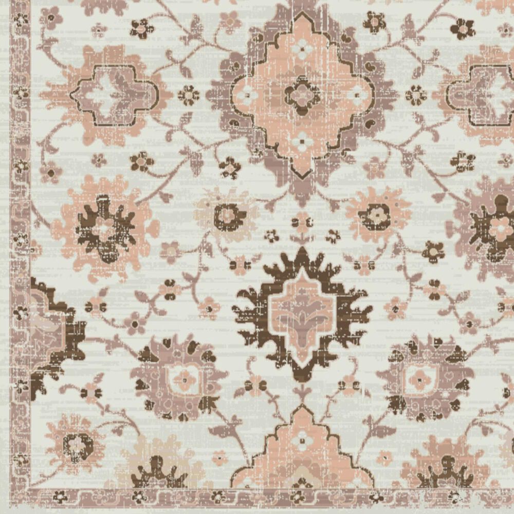 Balta Rugs Berengarten Medallion 5&#39;3&quot; x 7&#39; Pink Area Rug, , large