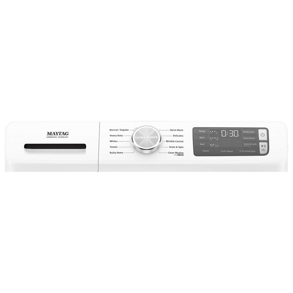 Maytag 4.5 Cu. Ft. Front Load Washer and 7.3 Cu. Ft. Electric Dryer in White, , large
