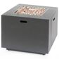 Noble House Wellington 33" Square Concrete-Look Fire Pit in Brushed Brown, , large